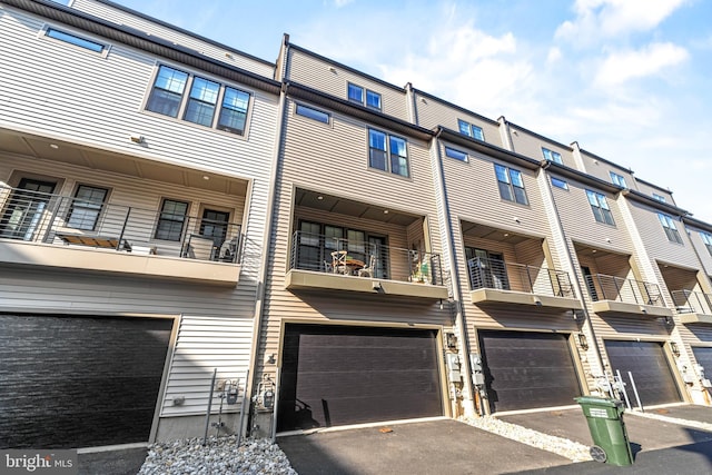 exterior space with a garage and driveway