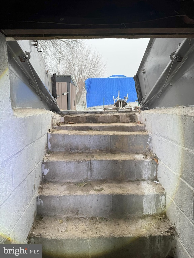 view of stairs