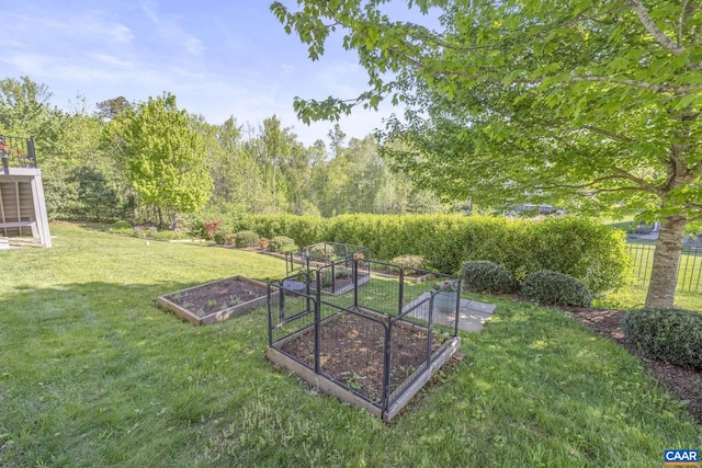 155 Highland Cir, Zion Crossroads, VA 22942 - view of yard featuring a vegetable garden
