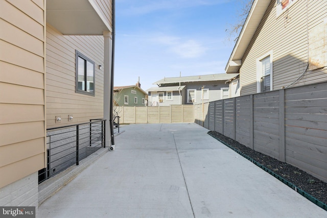 view of patio / terrace with a fenced backyard