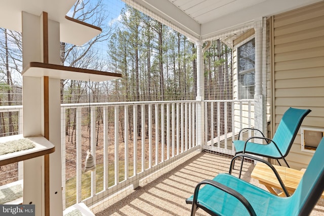 view of balcony