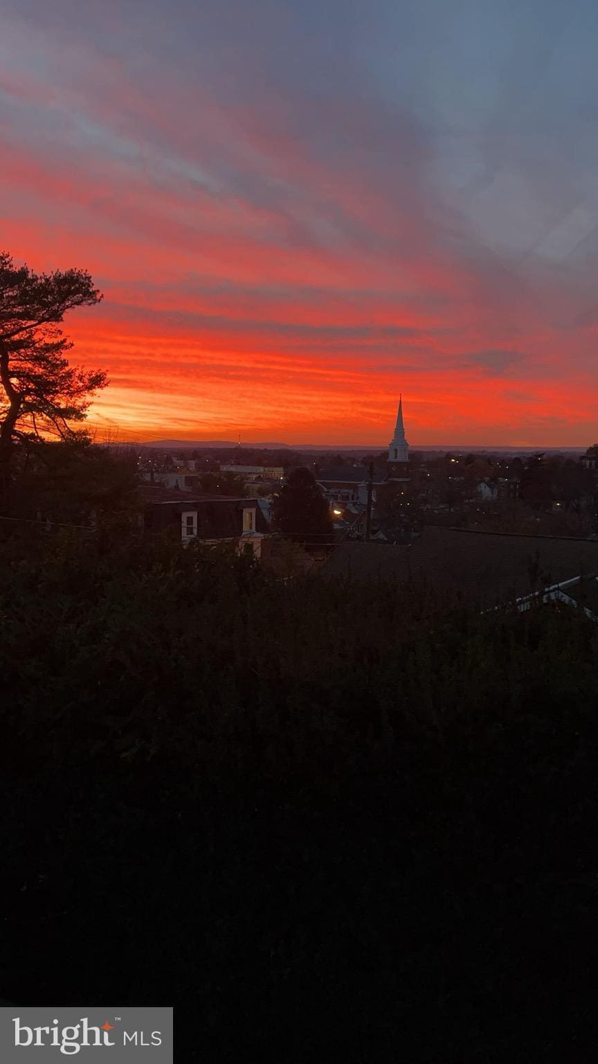 view of nature at dusk