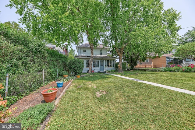 exterior space featuring a vegetable garden