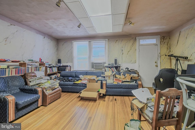 living room featuring hardwood / wood-style floors