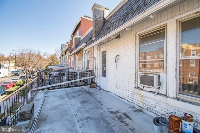 view of patio featuring cooling unit