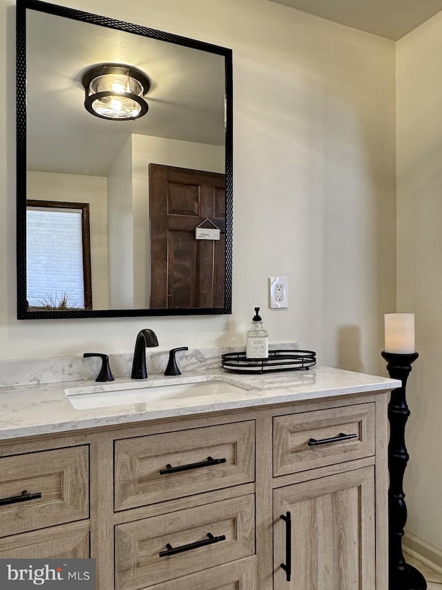 bathroom featuring vanity