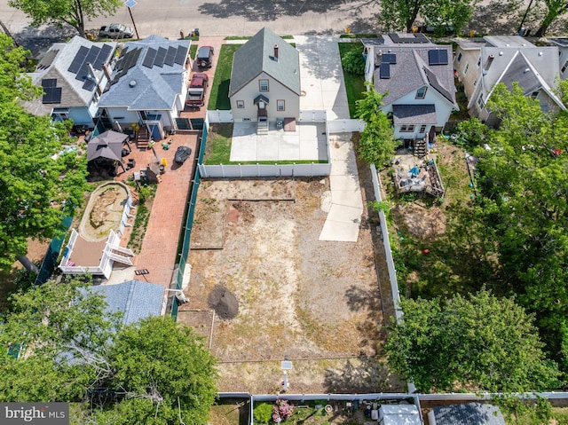 aerial perspective of suburban area