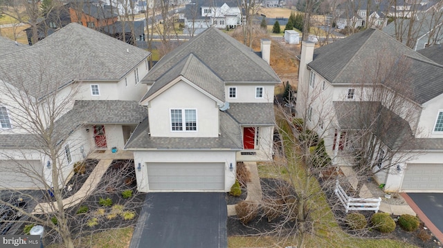 birds eye view of property featuring a residential view