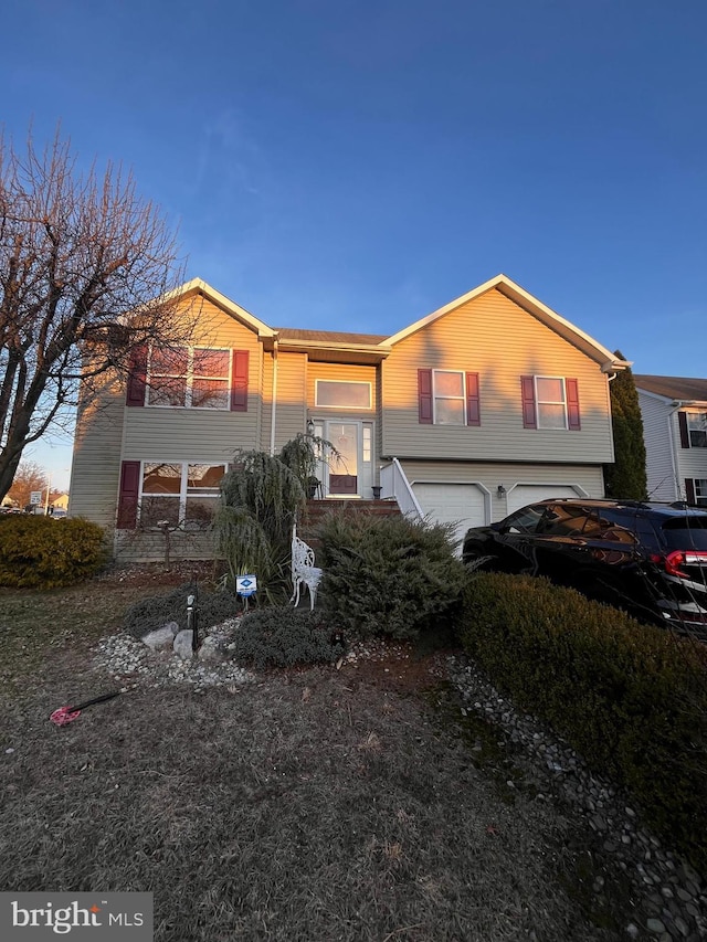 view of front of house featuring an attached garage