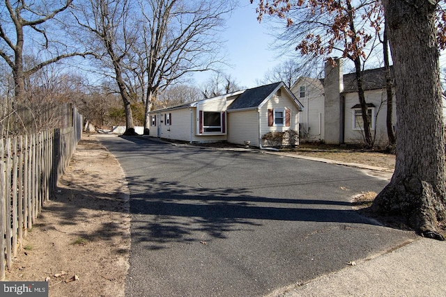 view of road