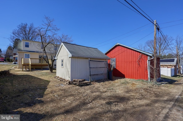 view of outbuilding with an outbuilding