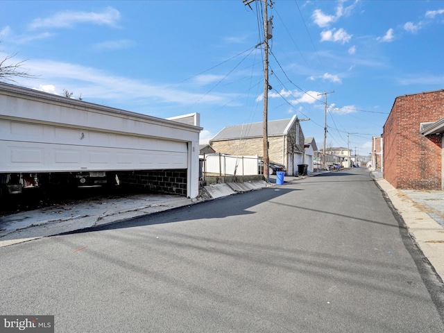 view of street featuring a residential view