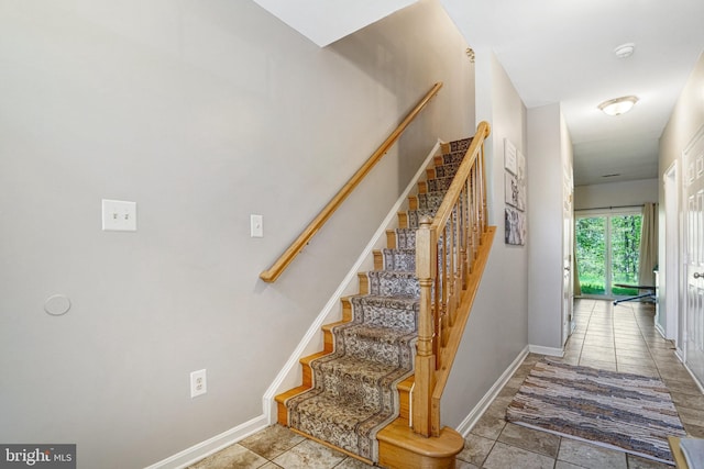 7721 Sullivan Cir, Alexandria, VA 22315 - stairway with baseboards