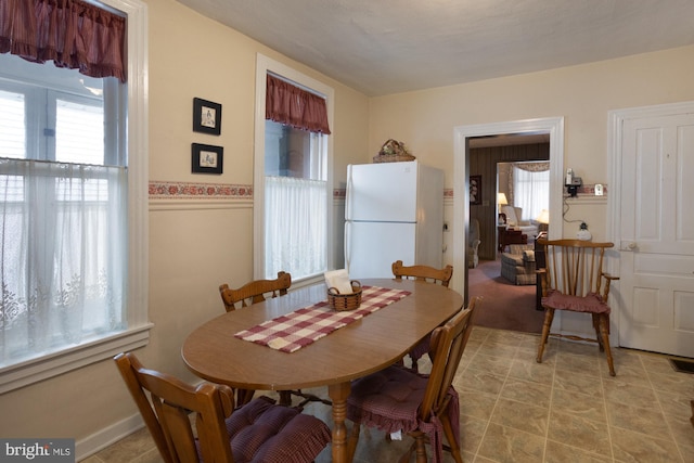 view of dining space