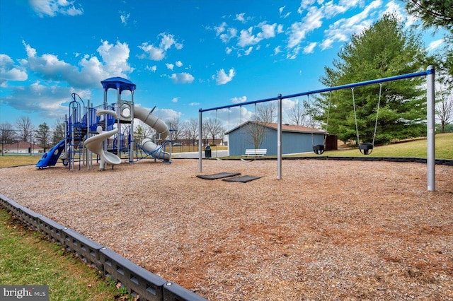 view of community playground