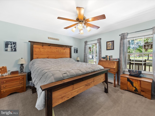 2446 Saint Lukes Rd, Salisbury, MD 21804 - carpeted bedroom featuring ceiling fan