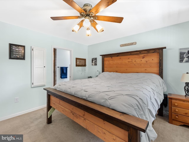 2446 Saint Lukes Rd, Salisbury, MD 21804 - bedroom featuring light colored carpet, baseboards, and ceiling fan