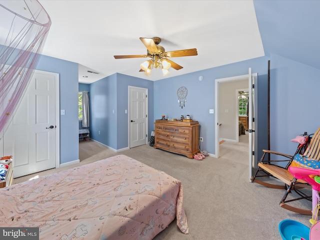2446 Saint Lukes Rd, Salisbury, MD 21804 - carpeted bedroom featuring baseboards and ceiling fan