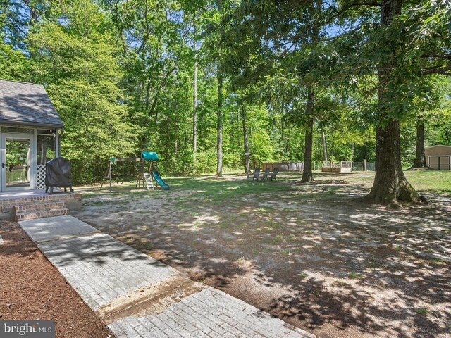 2446 Saint Lukes Rd, Salisbury, MD 21804 - view of yard with a playground