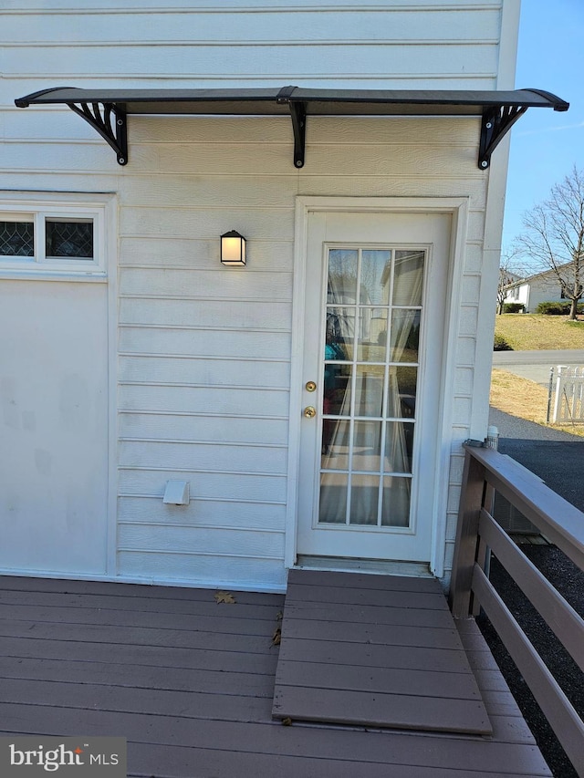 view of entrance to property