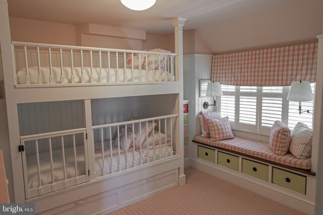 1 103rd St, Stone Harbor, NJ 08247 - bedroom featuring wallpapered walls and carpet floors