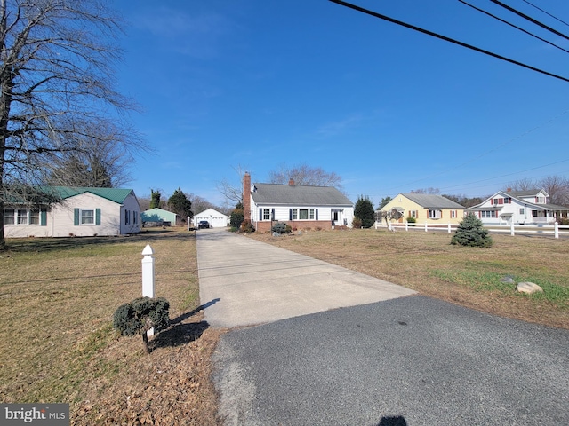 view of road featuring a residential view