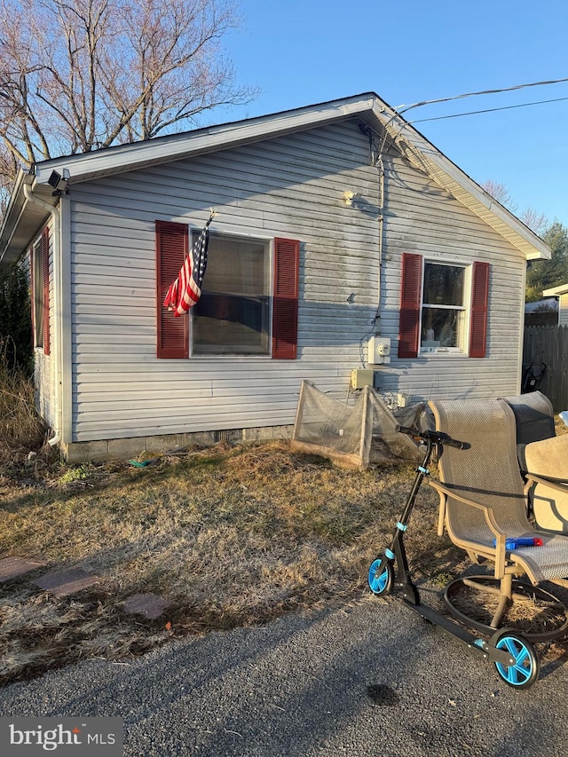 view of side of property