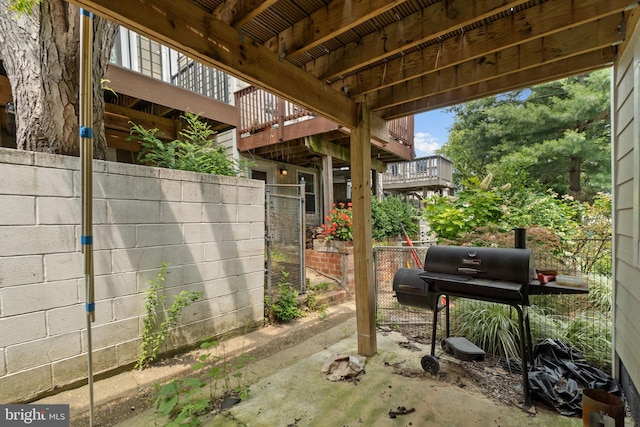 444 Grindall St, Baltimore, MD 21230 - view of patio / terrace featuring area for grilling and a deck