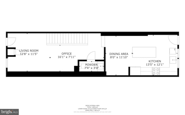 444 Grindall St, Baltimore, MD 21230 - property floor plan