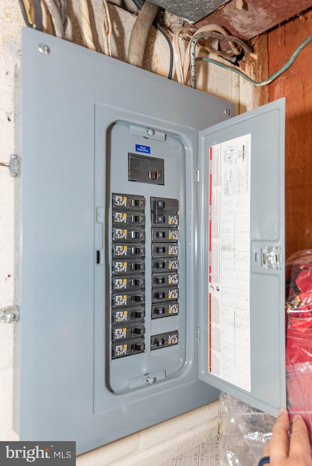 utility room with electric panel