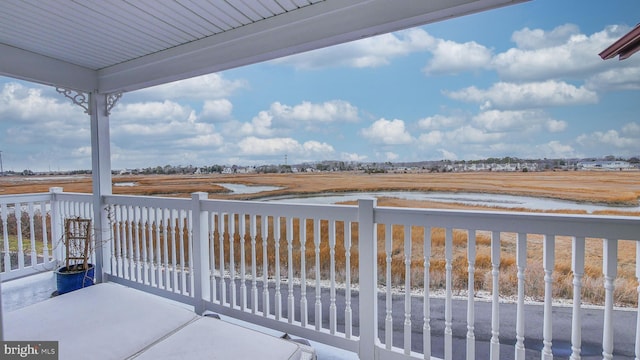 balcony with a rural view