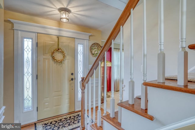 foyer entrance with stairway