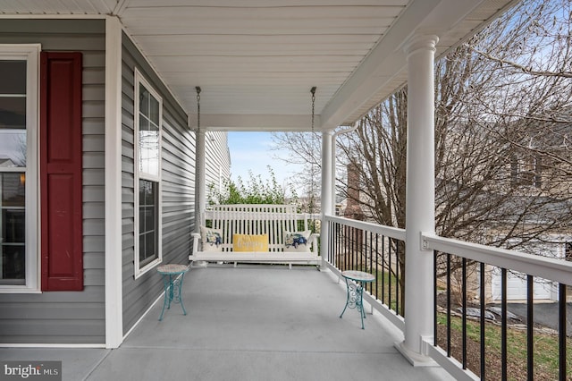 balcony with a porch