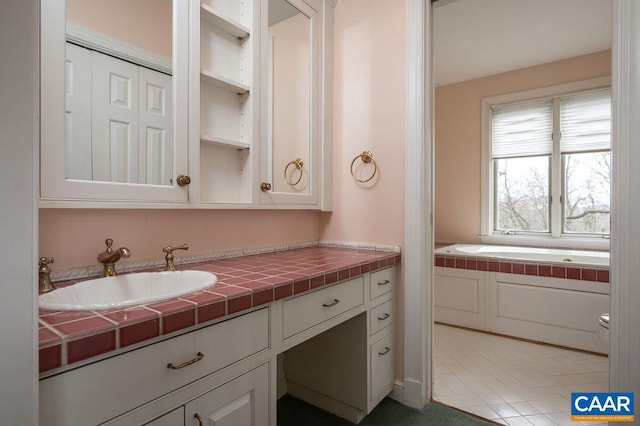 bathroom featuring vanity