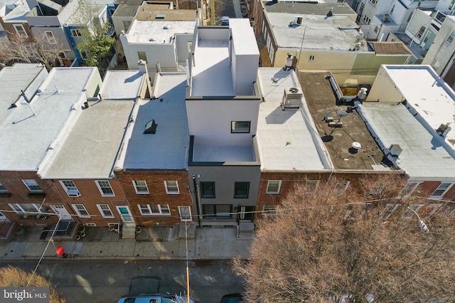 drone / aerial view with a residential view