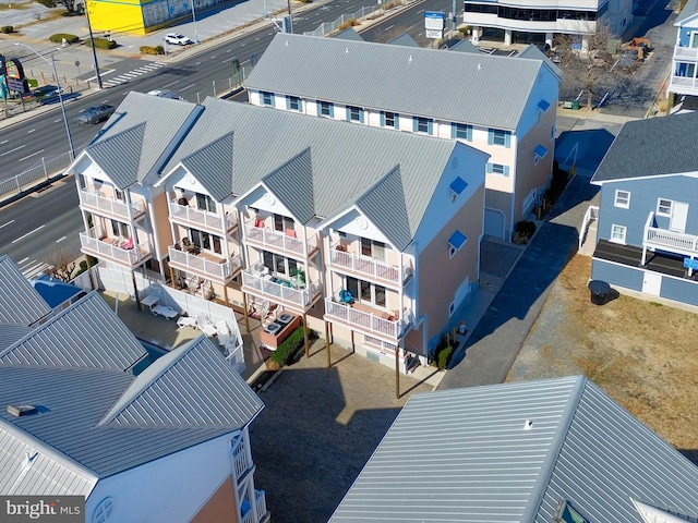 drone / aerial view with a residential view