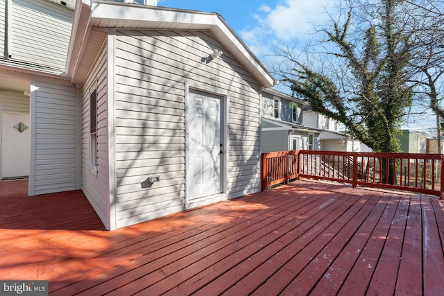 view of wooden terrace