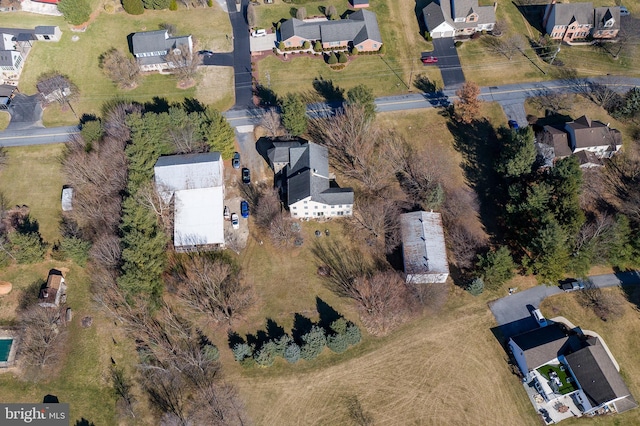 drone / aerial view featuring a residential view