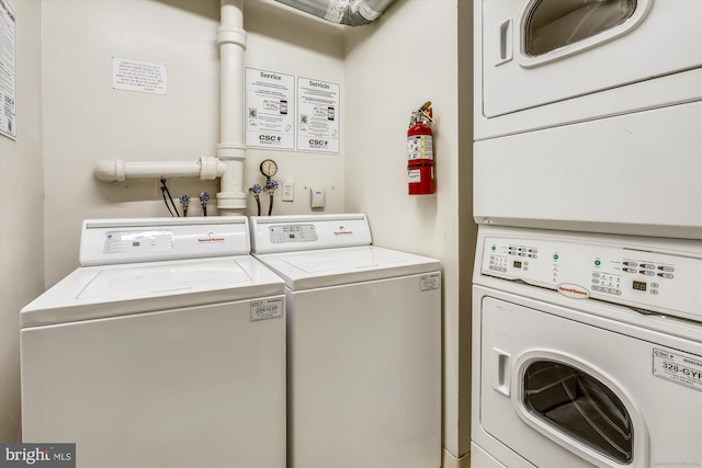 laundry room with separate washer and dryer