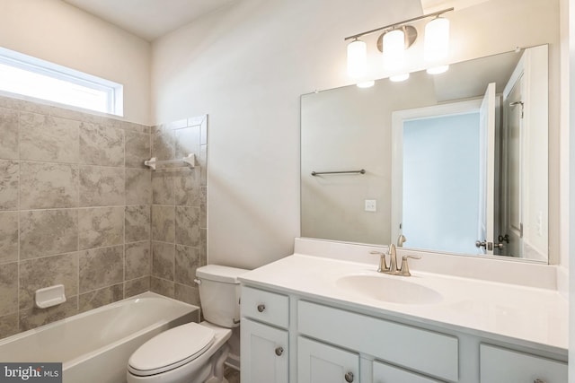 full bath featuring toilet and vanity