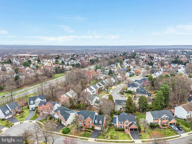 birds eye view of property featuring a residential view