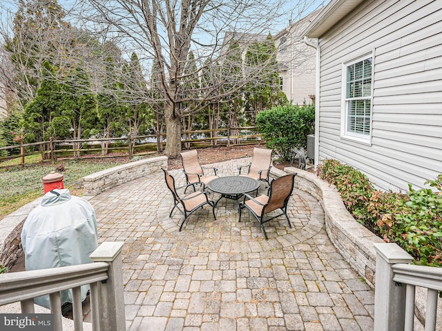 view of patio / terrace with a fenced backyard