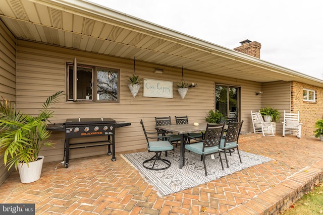 view of patio / terrace featuring outdoor dining area