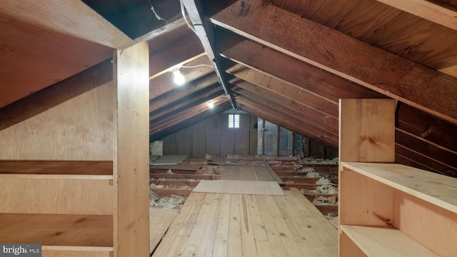 view of attic