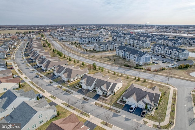 bird's eye view featuring a residential view