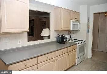 kitchen featuring white appliances