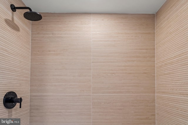 details featuring tiled shower