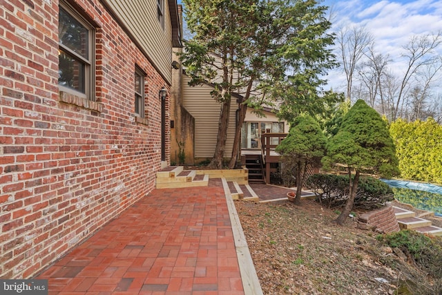 view of patio / terrace featuring a deck