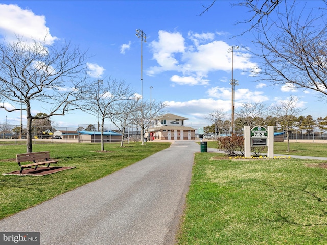 view of road