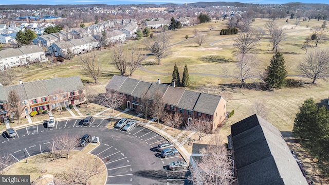 bird's eye view with a residential view